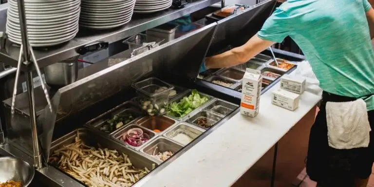 Hoshizaki saladette in a professional kitchen